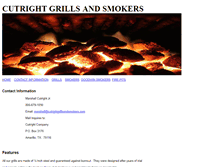 Tablet Screenshot of cutrightgrillsandsmokers.com